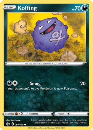 SWSH06: Chilling Reign Koffing #094