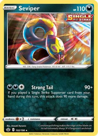 SWSH06: Chilling Reign Seviper #102