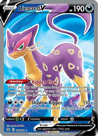 SWSH06: Chilling Reign Liepard V (Full Art) #180