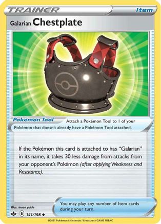 SWSH06: Chilling Reign Galarian Chestplate #141