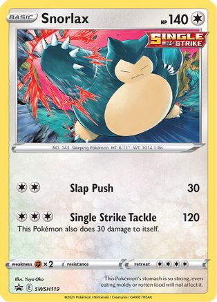 SWSH: Sword & Shield Promo Cards Snorlax #SWSH119