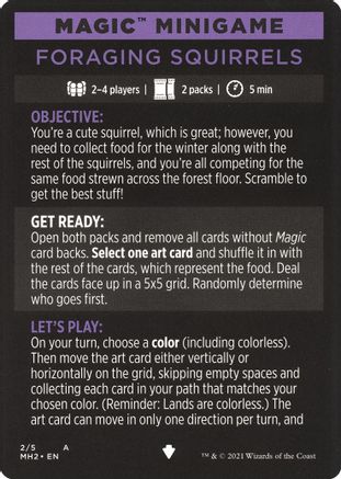 Magic Minigame: Foraging Squirrels