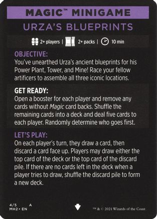 Magic Minigame: Urza's Blueprints