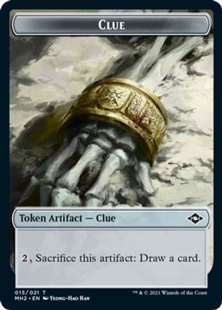 Clue (015) // Timeless Dragon Double-Sided Token