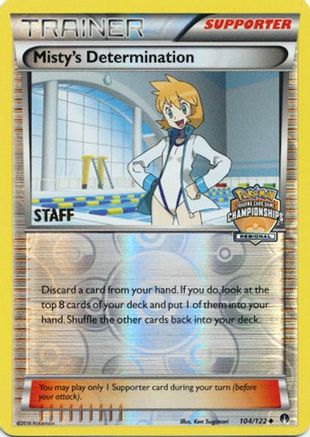 League & Championship Cards Misty's Determination - 104/122 (Regional Championships) [Staff] #104