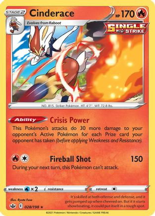Deck Exclusives Cinderace #028