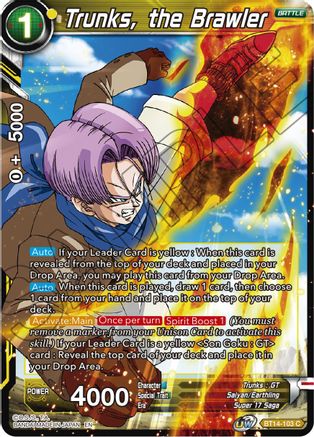 Trunks, the Brawler - Cross Spirits - Dragon Ball Super: Masters