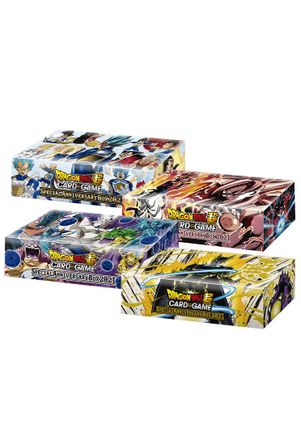 Set of 4 Dragon Ball Super Card Game Special Anniversary Box 2021 Display 