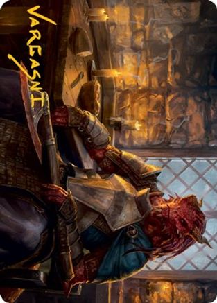 Jaded Sell-Sword Art Card (Gold-Stamped Signature)