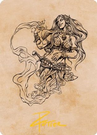 Djinni Windseer (Showcase) Art Card (Gold-Stamped Signature)