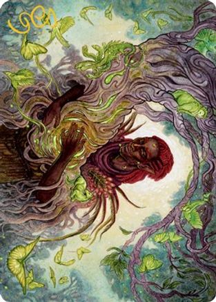 Circle of Dreams Druid Art Card (Gold-Stamped Signature)