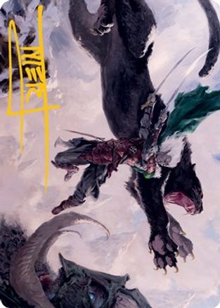 Drizzt Do'Urden Art Card (Gold-Stamped Signature)