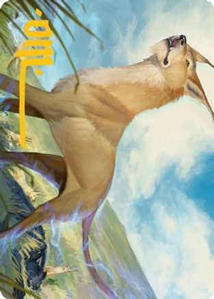 Blink Dog Art Card (Gold-Stamped Signature)