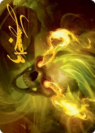Flameskull Art Card (Gold-Stamped Signature)