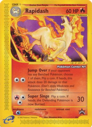 WoTC Promo Rapidash [Pokemon Center NY] #51