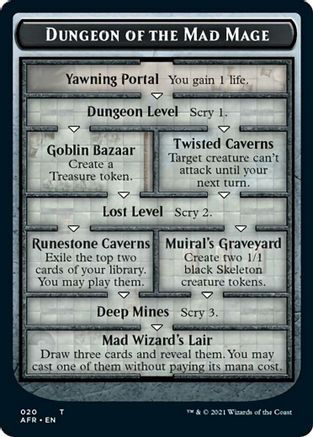 Dungeon of the Mad Mage Token (AFR)