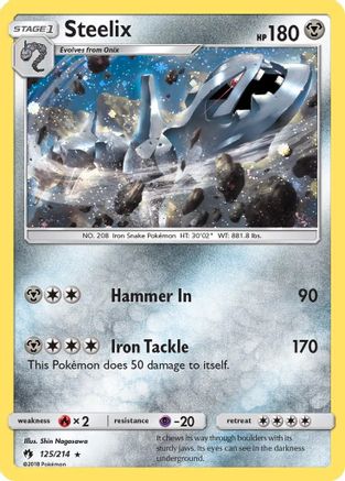 Blister Exclusives Steelix - 125/214 (Cosmos Holo) #125