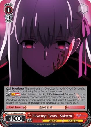 Buy Flowing Tears Sakura Fate Stay Night Heaven S Feel Vol 2 At Tcgplayer Com