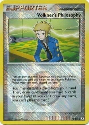 League & Championship Cards Volkner's Philosophy - 98/111 (Player Reward) #098