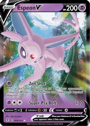SWSH07: Evolving Skies Espeon V #064