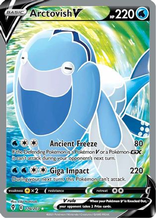 SWSH07: Evolving Skies Arctovish V (Full Art) #176
