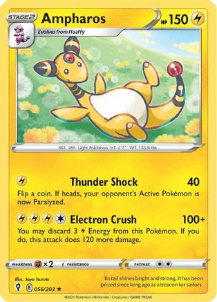 Raichu 050/203 - Evolving Skies - Rare - Evolution Pokemon Card Lot-  Pikachu 049/203