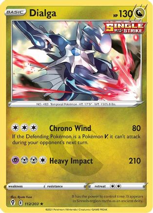 SWSH07: Evolving Skies Dialga #112