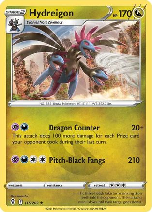 SWSH07: Evolving Skies Hydreigon #115