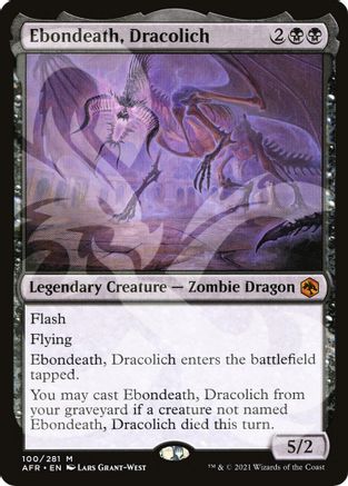 Ebondeath, Dracolich - AFR Ampersand Promos - Magic: The Gathering