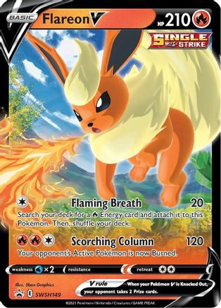 SWSH: Sword & Shield Promo Cards Flareon V #SWSH149