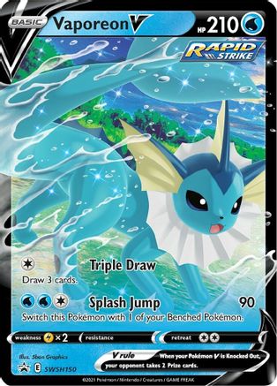 SWSH: Sword & Shield Promo Cards Vaporeon V #SWSH150