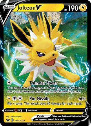 SWSH: Sword & Shield Promo Cards Jolteon V #SWSH151