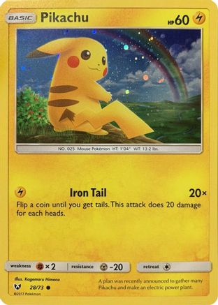Miscellaneous Cards & Products Pikachu - 28/73 (Cosmos Holo) #028