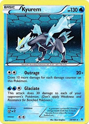 Miscellaneous Cards & Products Kyurem - 34/101 (Cosmos Holo) #034