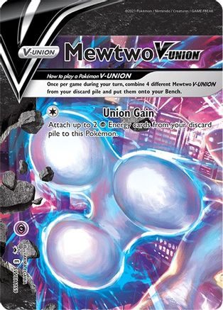 SWSH: Sword & Shield Promo Cards Mewtwo V-UNION #SWSH159