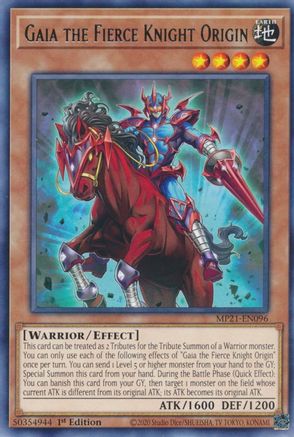 Gaia The Fierce Knight Origin - 2021 Tin Of Ancient Battles - YuGiOh