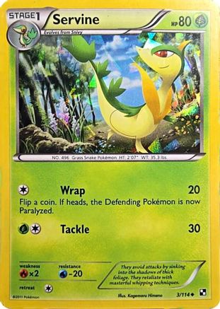 Miscellaneous Cards & Products Servine - 3/114 (Cracked Ice Holo) #003