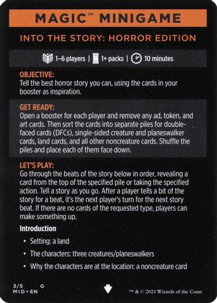 Magic Minigame: Into the Story: Horror Edition