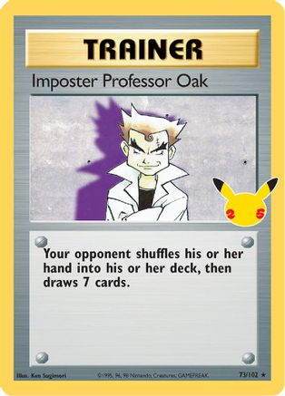 Imposter Professor Oak 73 Celebrations: Classic Collection Pokémon card