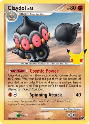 Claydol 15 Celebrations: Classic Collection Pokémon card