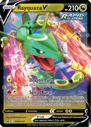 SWSH: Sword & Shield Promo Cards Rayquaza V #SWSH147