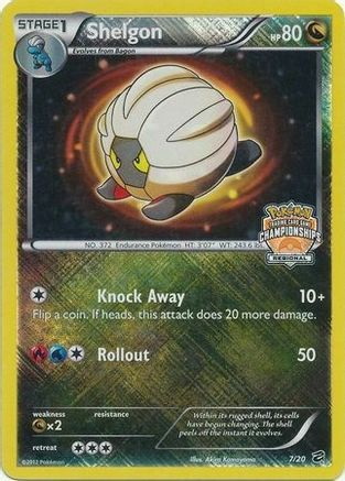 League & Championship Cards Shelgon - 7/20 (Regional Championships) #007
