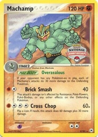 League & Championship Cards Machamp - 9/101 (National Championships) #009