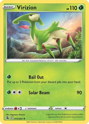 SWSH08: Fusion Strike Virizion #015