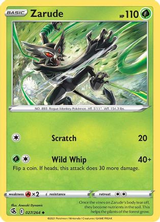 SWSH08: Fusion Strike Zarude #027