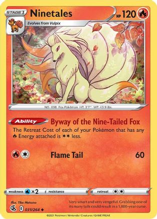 SWSH08: Fusion Strike Ninetales (31) #031