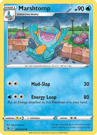SWSH08: Fusion Strike Marshtomp #063
