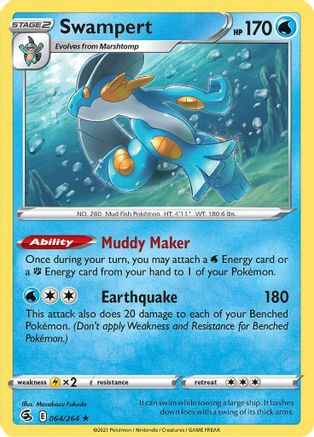 SWSH08: Fusion Strike Swampert #064