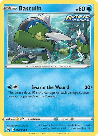 SWSH08: Fusion Strike Basculin #070