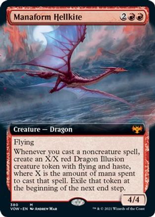 Manaform Hellkite (Extended Art) - Innistrad: Crimson Vow - Magic: The ...